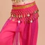 Đồng xu kim loại và khăn voan thời trang, phù hợp cho biểu diễn dancing