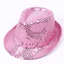 DELMER Dance Jazz Cap, Sequin Brilliant Sequins Fedora Hat, Role Play Prop 58cm / 54cm Hip Hop Sáng Bóng Lấp Lánh Mũ Jazz Trẻ Em