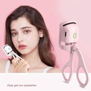 Dụng cụ uốn lông mi cầm tay làm nóng bằng điện, nhiều màu, an toàn tự nhiên kẹp lông mi nhanh cong