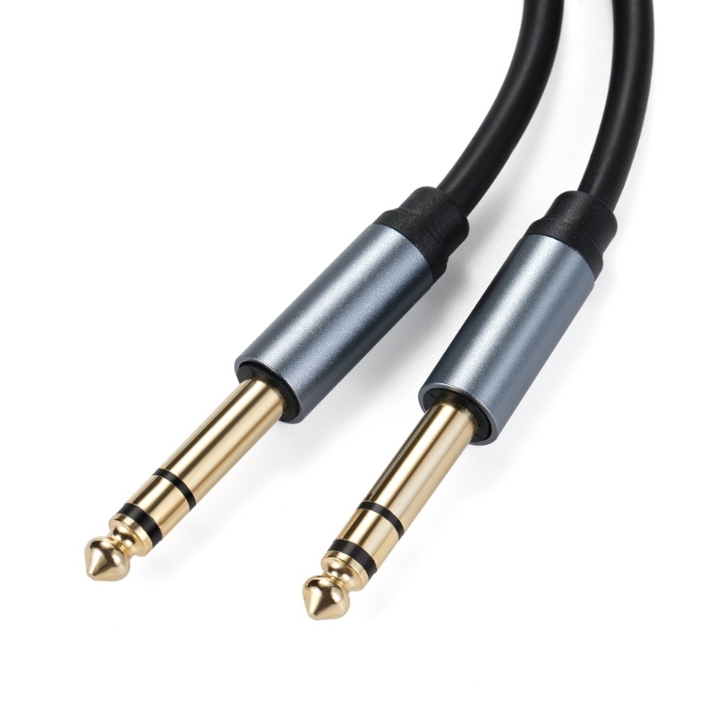 [3C] 6 35mm 1 4 Nam đến 6 35mm 1 4 Cáp Aux âm thanh nổi kết nối TRS cho đàn Guitar Laptop Loa rạp hát tại nhà Amplifi