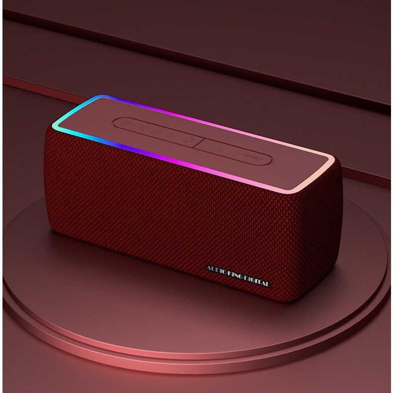 Loa bluetooth AKD W3 phiên bản mới 5.0 pin trâu âm thanh bass mạnh có đèn led RGB chống nước IPX7