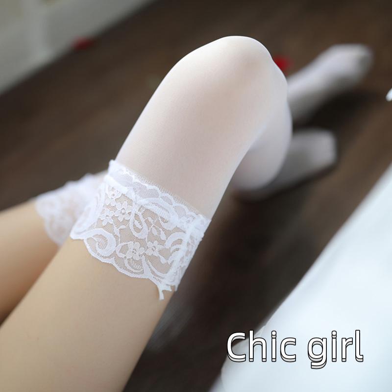 Phụ Nữ Đùi Cao Cấp Co Giãn Ren Mềm Chắp Vá Giữ Tất Sheer Tất