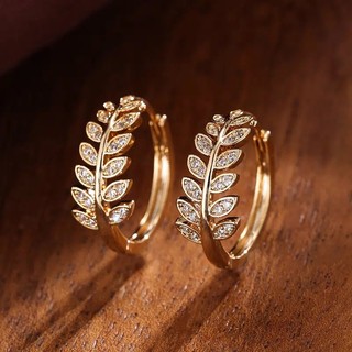 Bông Tai Mạ Bạc 925 Đính Đá Zircon Đơn Giản Thời Trang Cho Nữ