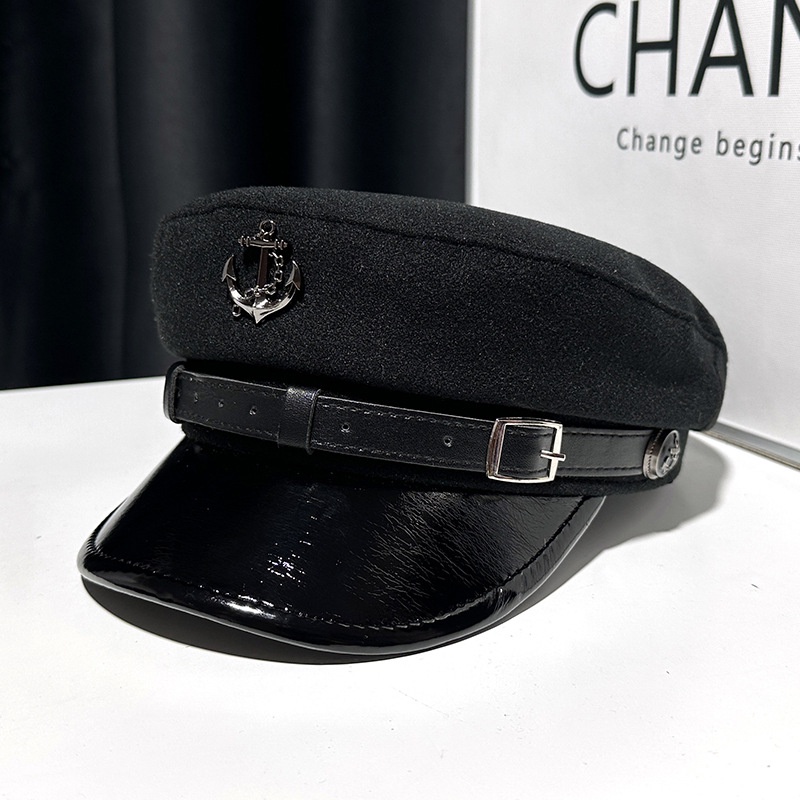 Thời Trang Mũ Beret Da Phong Cách Anh Quốc Cá Tính Cho Nữ