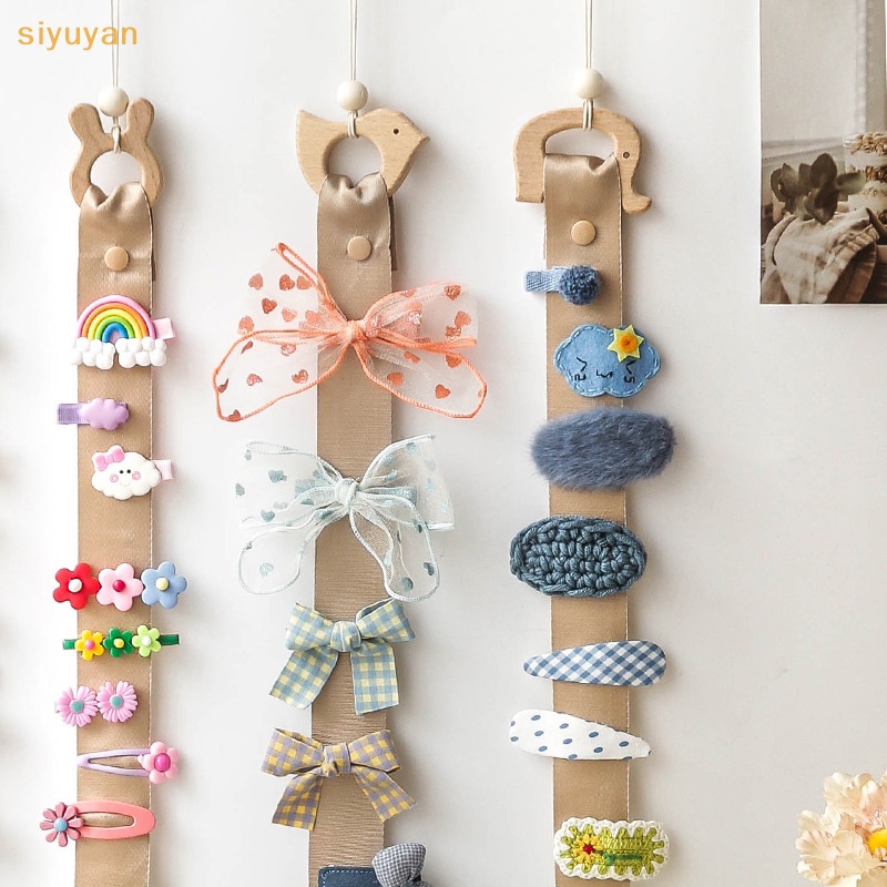 Siyuyan Giá Đỡ Kẹp Tóc / Kẹp Tóc Hình Động Vật Dễ Thương Treo Tường Trang Trí Dành Cho Bé Gái vn