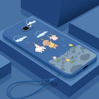 Ốp lưng Samsung TPU silicone mềm chống rơi in hình dễ thương kèm dây đeo cho J7 Prime/J5 Prime/J4 Prime/J4 Plus