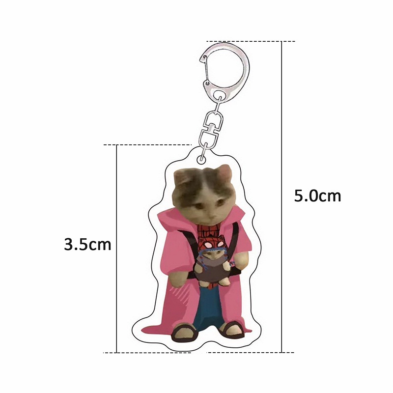Móc Khóa Hình Mèo Đeo Túi Xách - mang ba lô TRÍ DECOR SHOP