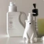 MONOSTYLE Sữa Tắm Lotion Pha Chế Chai, Trang Trí Dung Tích Lớn Hình Gấu Dễ Thương Xà Phòng, Máy Bơm Báo Chí Nhà Bếp Bằng Nhựa Trắng 450ml