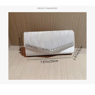 Ly hợp sequin WOAY, Túi dạ hội dây chuyền lấp lánh, Ví sang trọng Tiệc cưới