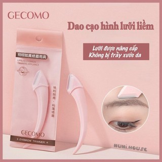 Bộ Dụng Cụ Dao Kéo Cạo Lông Mày GECOMO Chống Trầy Tiện Dụng Tạo Kiểu Cắt Tỉa Lông Mày Dao Cạo Lông Mày