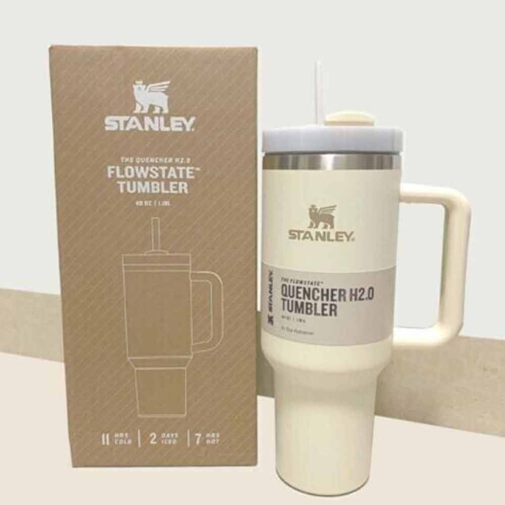 Winter Stanley Quencher H2.0 FlowState Tumbler 40oz Cup 1.2L With box