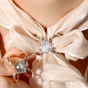 Cài Áo Pha Lê Thanh Lịch / Khóa Cài Khăn Quàng Cổ Đa Năng / Kẹp Kim Loại Có Thể Tái Sử Dụng Cho Nữ / Phụ Nữ