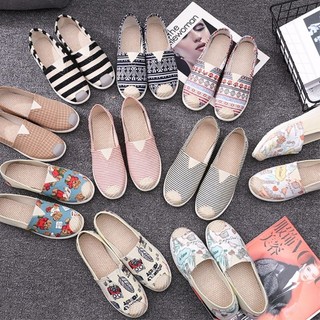 Giày Vải Nữ Đế Mềm Slip-On Giày Lười Đế Bằng Cũ Bắc Kinh Giày Đế Mềm Thoáng Khí Mang Thai