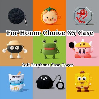 [imamura] Dành cho Ốp lưng Honor Choice X5 Dòng phim hoạt hình hợp thời trang Vỏ tai nghe silicon mềm