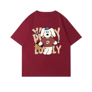 HIIXIIVI Áo Thun Tay Ngắn Dáng Rộng 100% cotton In Họa Tiết Hoạt Hình Dành Cho Nam Nữ size 5xl