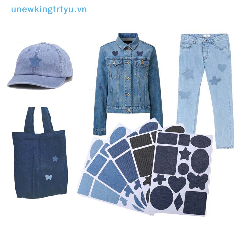 Miếng Dán Màu Đen / Xanh Dương Dùng Sửa Chữa Áo Khoác / Quần