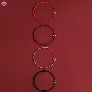 [PCWKKef] Vòng tròn tay có thể điều chỉnh Vòng tay dây màu đỏ may mắn Nam nữ Ch Lắc tay Vòng chân cho người bạn Tình nhân Quà tặng phước lành Mới