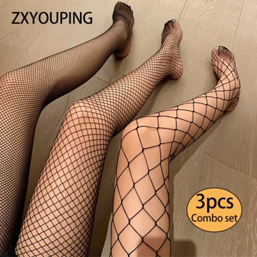 ZXYOUPING Thời Trang Gợi Cảm Nữ Quần Rỗng Fishnet Lưới Vớ Lưới Tất Tất Cho Nữ Mỏng Quần Tất
