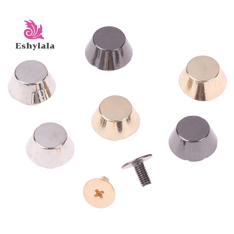 10 Bộ Kim Loại Chân Đinh Tán Đáy Cho DIY Da, Đinh Tán Bảo Vệ, Phụ Kiện Thắt Lưng [MỚI]