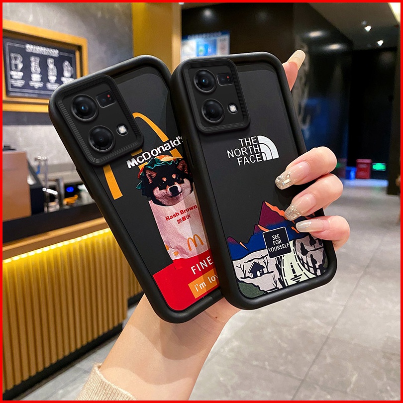 ốp lưng OPPO Reno7 4G ốp lưng OPPO Reno 8 4G Ốp Điện Thoại tpu Màu Đen Cá Tính Cho OPPO Reno7 4G TY