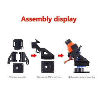 STABFOAM 1 Bộ Hai Trục PTZ, Rc Phần Máy Bay Siêu Âm Mô Hình Trên Không Lái Bánh Răng Pan Tilt, Camera Mount SG90 MG90s 9g PTZ với 2 Phụ Kiện Hỗ Trợ Camera FPV Servo
