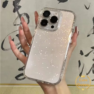 Vỏ bột lấp lánh sang trọng thời trang đơn giản Tương thích cho IPhone 16 11 15 14 13 12 Pro Max 7Plus XR 15 16 7 6s 8 6 14 Plus X XS Max SE 2020 Vỏ mềm chống sốc trong suốt