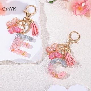 Nhà Máy Thời Trang A-Z Dreamy Sequin Chữ Móc Khóa Dành Cho Nữ sel Bướm Mặt Dây Chuyền Ban Đầu Móc Khóa Ví Treo Túi Quyến Rũ Móc Chìa Khóa Xe QrhYK
