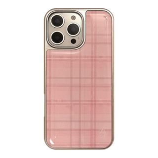 [Sheren] Ốp điện thoại Apple kẻ sọc hồng ngọt ngào Hàn Quốc Thích hợp cho i16 15 14 13 pro max Vỏ bảo vệ chống sốc