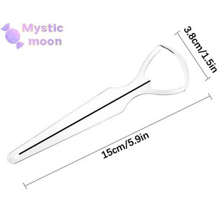 [Mystic] Dụng cụ cạo lưỡi cho người lớn và trẻ em Dụng cụ cạo lưỡi bằng thép không gỉ cầm tay để loại bỏ Dụng cụ làm sạch lưỡi mở lớn [Mới]