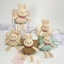 Túi YUJUNI Kid Messenger, Túi rơm Mini dây kéo dệt thủ công, Ví đựng tiền xu hình thỏ hoạt hình dễ thương Đạo cụ ảnh Giỏ lưu trữ