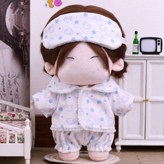 PURECOTTON0 Quần Áo Búp Bê, Phụ Kiện Búp Bê 20cm Bộ Đồ Ngủ Búp Bê, Đồ Chơi Thay Đổi Áo Sơ Mi Trò Chơi Quần Short Miếng Dán Đạo Cụ Ảnh Quần Áo Mini Bộ Búp Bê Nhồi Bông