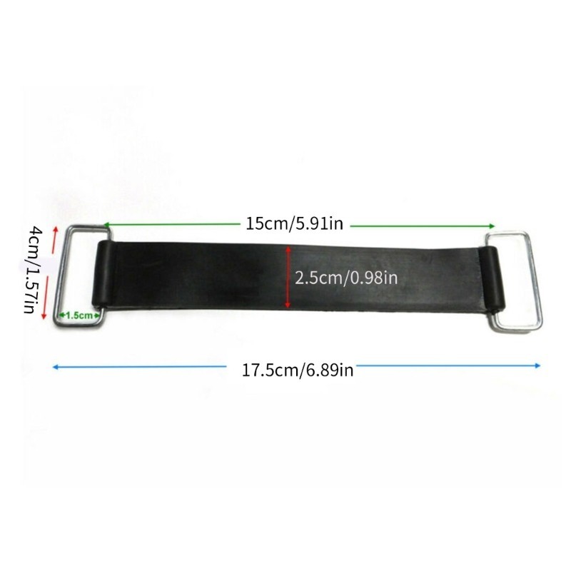 Đai Cao Su PPY 7inchx1inch Dây Cao Su Khóa Kim Loại Xe Máy Dây Cao Su Co Giãn Băng Giá Đỡ Đai