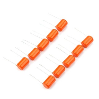 Com * 10 Chiếc Màu Cam Thả Tụ Âm Mũ 715P 047uf Guitar Tone Caps Tụ Điện