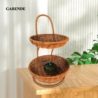 Garende Hai Lớp Giỏ Chứa Đồ Khay Phục Vụ Để Bàn Đồ Lặt Vặt Tổ Chức Trang Trí Giá Trái Cây Giỏ Trái Cây Cho Nhà Bếp Cho Sân