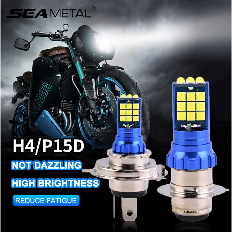 đèn led xe máy SEAMETAL Đèn pha xe máy  p15d h4 led chất lượng cao 30W 12V-24V