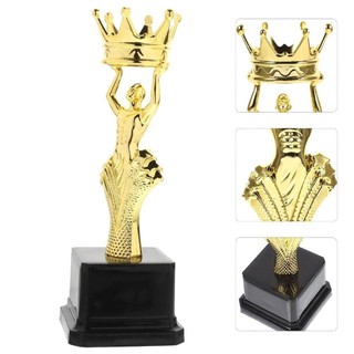 Cúp giải thưởng GLKWC, Cốc thưởng vàng bằng nhựa, Quà lưu niệm thủ công vương miện chất lượng cao Bóng đá Tượng vàng nhỏ Giải thưởng thể thao trẻ em