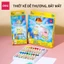 Bút Sáp Màu Dầu Bọt Biển Dễ Thương Deli 12/18/24 Màu Tươi Sáng An Toàn Siêu Mịn Tô Màu Vẽ Tranh Mỹ Thuật