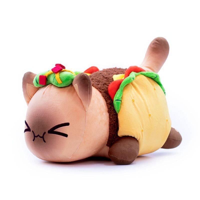 Gối Ôm Nhồi Bông Hình Mèo Aphmau/Bánh Mì/Bánh Sandwich/Bánh Mì/Thức Ăn Đáng Yêu Cho Trẻ Em