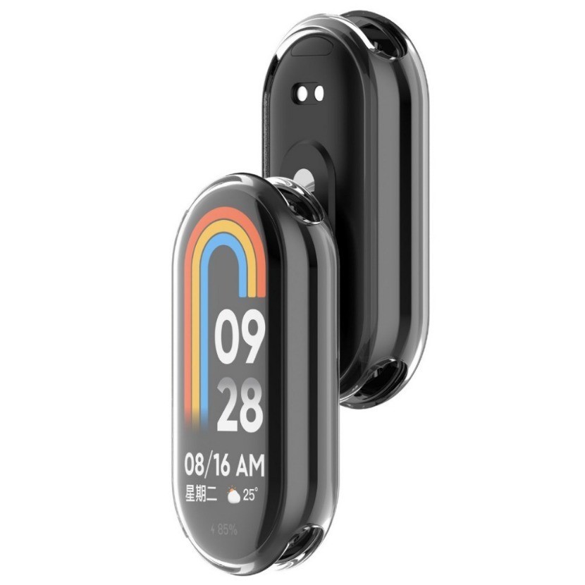 Vỏ bảo vệ mềm TPU trong suốt trong suốt cho Xiaomi Mi Band 10 9 8 Ốp lưng bảo vệ toàn màn hình Vỏ ốp lưng