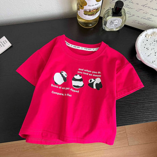 (8m-15Y) Áo thun bé trai Cotton nguyên chất cho trẻ em Áo thun ngắn tay cổ tròn thông thường cho trẻ em