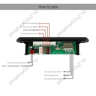 USB MP3 Mô-đun Bluetooth 12V MP3 WMA Bộ giải mã Ban Mô-đun âm thanh FM AUX USB TF Đài phát thanh cho ô tô Loa nhạc từ xa