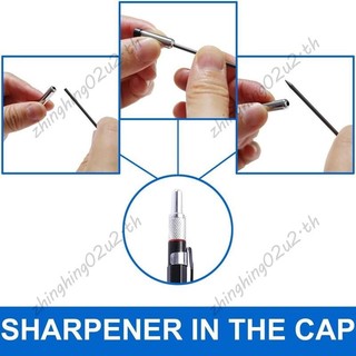 Bút chì cơ học 2.0mm Chì bút chì để vẽ phác thảo Thợ mộc Thủ công nghệ thuật Phác thảo với 12 chiếc Đổ lại