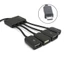 MOON MicroUSB OTG 1 Đến 4 Có Sạc Chuyển Đổi Cho Điện Thoại USB Flash Drive