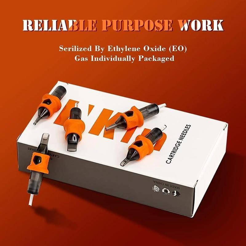 INKIN Silicone Hình Xăm Hộp Kim Hình Xăm Kim Màng An Toàn Cho Máy Xăm Hộp Mực