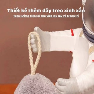 Khăn lau tay nhà bếp, phòng tắm hình mèo dễ thương chất liệu nhung lông cừu san hô siêu thấm hút