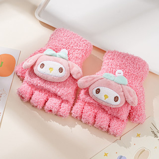 Găng tay len hoạt hình dễ thương Găng tay lông ấm áp Hello Kitty, Sanrio, Kuromi