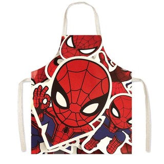 Marvel Người Nhện Siêu Anh Hùng Họa Tiết Hoạt Hình Dễ Thương Tạp Dề Người Lớn Không Tay Chống Bẩn Nhà Bếp Nhà Eo Yếm 2.18