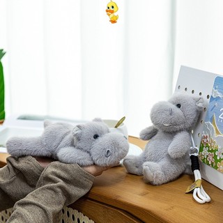 PLUS Palm Treasure Series Hippopotamus Đồ chơi sang trọng Hippopotamus Đồ chơi sang trọng Mềm mại Đồ chơi sáng tạo sang trọng Trang trí phòng khách Trang trí phòng ngủ Gối Sofa Quà tặng cho trẻ em