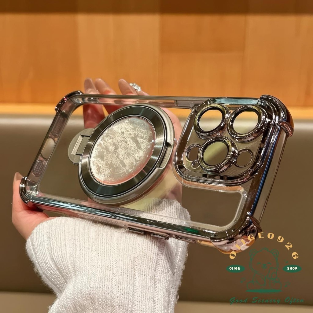 【 Ốp iphone16 】 Ốp điện thoại dạng keo nhỏ giọt có giá đỡ từ tính iphone16 Pro Max 15 14 13 12 11 cho vỏ iPhone Vỏ mềm silicon TPU chống sốc