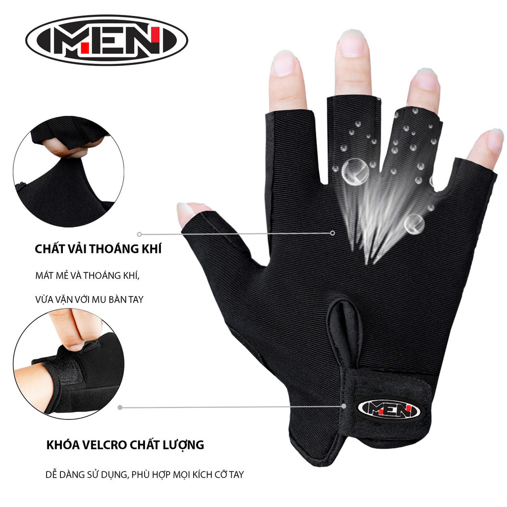 Găng tay Men Z1- Z ZERO thể thao nửa ngón unisex co dãn chống trượt siêu tốt [ẢNH THẬT]